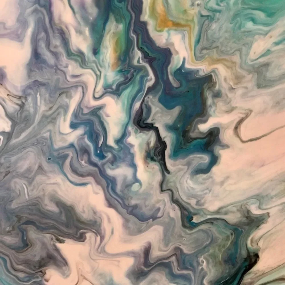 Dutch Pour original 8 x 16 painting